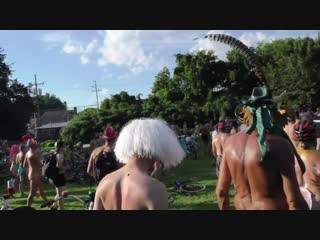 10th annual no la world naked bike ride  the group photo. recorded by cannabis